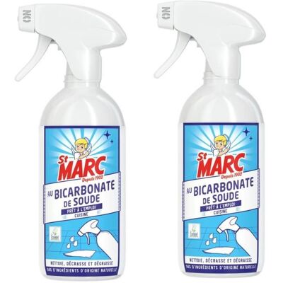 ST MARC Lot de 2 Pistolets prêt à l emploi au Bicarbonate de Soude 500 ml - Publicité ST MARC Lot de 2 Pistolets prêt à l emploi au Bicarbonate de Soude 500 ml - Publicité