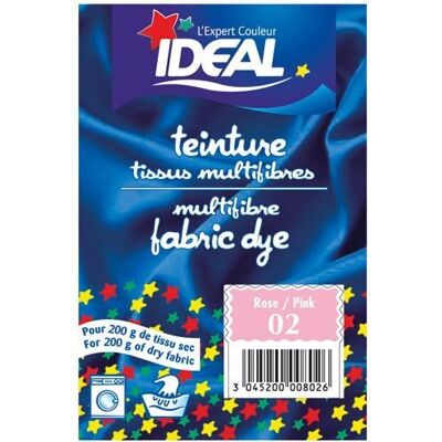 Ideal Teinture pour tissu multifibres - 15 g - rose - Publicité Ideal Teinture pour tissu multifibres - 15 g - rose - Publicité