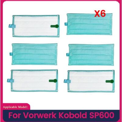 SODIAL 6 Pièces de Tampons de Nettoyage pour Aspirateur Vorwerk Kobold SP600 Pièces de Rechange Lavables pour Balai à Vapeur - Publicité SODIAL 6 Pièces de Tampons de Nettoyage pour Aspirateur Vorwerk Kobold SP600 Pièces de Rechange Lavables pour Balai à Vapeur - Publicité
