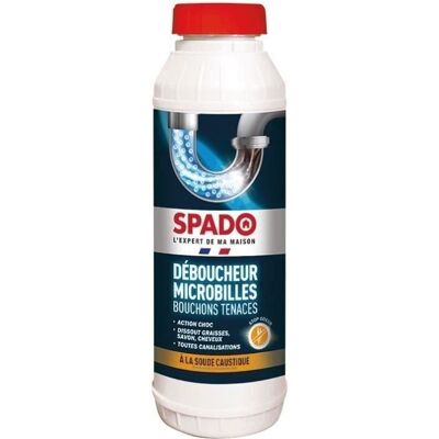 SPADO Déboucheur microbilles 500g - Publicité SPADO Déboucheur microbilles 500g - Publicité