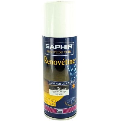 SAPHIR Rénovétine nubuck daim - bleu marine - 200 mL - Publicité SAPHIR Rénovétine nubuck daim - bleu marine - 200 mL - Publicité