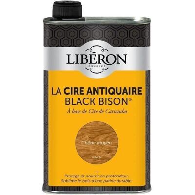 LIBERON Cire des antiquaires black bison liquide - chêne moyen - 0.5 L - Publicité LIBERON Cire des antiquaires black bison liquide - chêne moyen - 0.5 L - Publicité