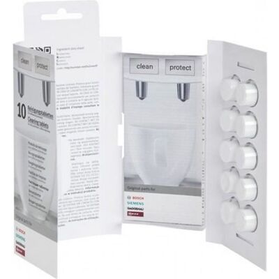 boite de 10 pastilles de nettoyage degraissantes bosch siemens 00311769 - Publicité boite de 10 pastilles de nettoyage degraissantes bosch siemens 00311769 - Publicité