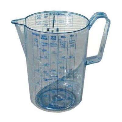 Pichet doseur - MAREVA - 1 L - Transparent - Plastique - Graduations gravées - Publicité Pichet doseur - MAREVA - 1 L - Transparent - Plastique - Graduations gravées - Publicité