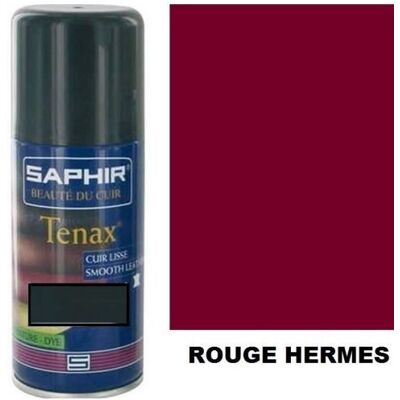 TEINTURE CUIR ROUGE HERMES AEROSOL 150 ml TENAX SAPHIR AVEL recolorer changer couleur - Publicité TEINTURE CUIR ROUGE HERMES AEROSOL 150 ml TENAX SAPHIR AVEL recolorer changer couleur - Publicité