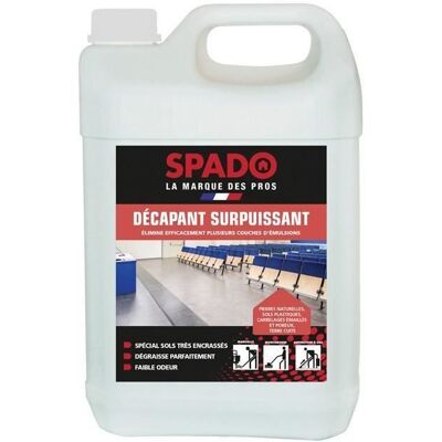SPADO Bidon 5 l Professionnel Décapant Surpuissant pour Sols - Publicité SPADO Bidon 5 l Professionnel Décapant Surpuissant pour Sols - Publicité