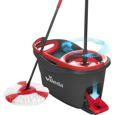 Vileda - Turbo - Microfibre - Mop et seau - Ensemble de nettoyage - Publicité Vileda - Turbo - Microfibre - Mop et seau - Ensemble de nettoyage - Publicité