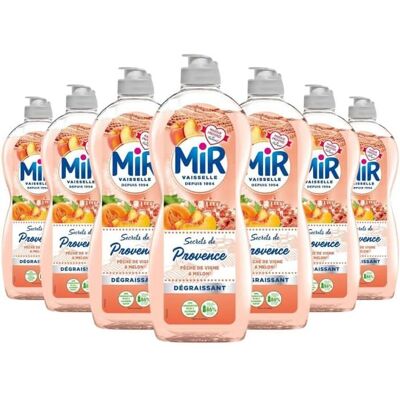 Liquide Vaisselle - Mir - Secret de Provence - Lot de 7 - 625ml - Publicité Liquide Vaisselle - Mir - Secret de Provence - Lot de 7 - 625ml - Publicité