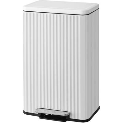 SONGMICS Poubelle de Cuisine à Pédale en Acier avec Couvercle Seau Intérieur Amovible Fermeture Douce 50 L Blanc Blanc - Publicité SONGMICS Poubelle de Cuisine à Pédale en Acier avec Couvercle Seau Intérieur Amovible Fermeture Douce 50 L Blanc Blanc - Publicité