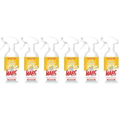 ST MARC Lot de 6 Pistolets prêt à l emploi à l Acide Citrique 500 ml - Publicité ST MARC Lot de 6 Pistolets prêt à l emploi à l Acide Citrique 500 ml - Publicité