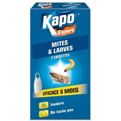 Cassettes anti-mites placard - KAPO - K-PRO EX 2K7 - Protection 6 mois - Jusquà 3 m³ - Parfum lavande Bleu - Publicité Cassettes anti-mites placard - KAPO - K-PRO EX 2K7 - Protection 6 mois - Jusquà 3 m³ - Parfum lavande Bleu - Publicité