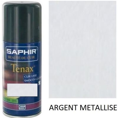 TEINTURE CUIR AEROSOL TENAX SAPHIR AVEL recolorer teinter couleur ARGENT METALLISE - Publicité TEINTURE CUIR AEROSOL TENAX SAPHIR AVEL recolorer teinter couleur ARGENT METALLISE - Publicité