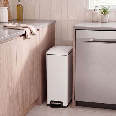 SONGMICS Poubelle de Cuisine 48L Couvercle à Fermeture en Douceur avec Seau Intérieur en Acier Inoxydable 15 Sacs Poubelle Inclus Blanc Blanc - Publicité SONGMICS Poubelle de Cuisine 48L Couvercle à Fermeture en Douceur avec Seau Intérieur en Acier Inoxydable 15 Sacs Poubelle Inclus Blanc Blanc - Publicité