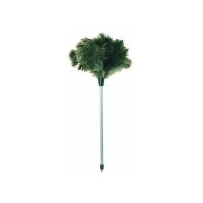 Plumeau - MSV - Plumes dautruche - Manche inox - Vert - 81 g Vert - Publicité Plumeau - MSV - Plumes dautruche - Manche inox - Vert - 81 g Vert - Publicité