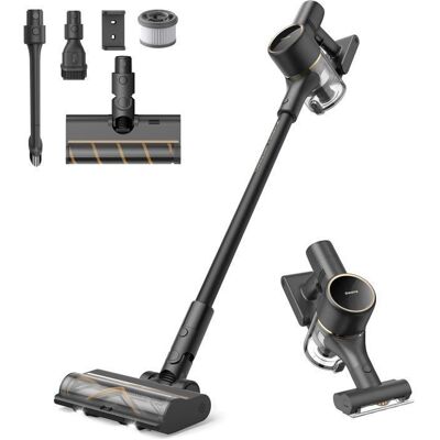 dreame R10 Pro Aspirateur Balai sans Fil Aspiration 150AW 20kPa autonomie 65min Brosse Multi-Surfaces lumières LED Noir - Publicité dreame R10 Pro Aspirateur Balai sans Fil Aspiration 150AW 20kPa autonomie 65min Brosse Multi-Surfaces lumières LED Noir - Publicité