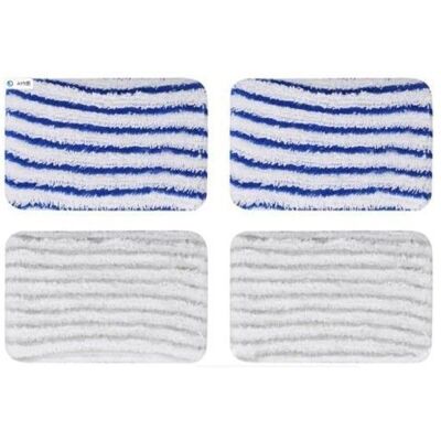 Chiffons en microfibre - Rowenta - Clean & Steam - Lavables - Compatibles ZR005801 ZR005804 ZR850002 Bleu - Publicité Chiffons en microfibre - Rowenta - Clean & Steam - Lavables - Compatibles ZR005801 ZR005804 ZR850002 Bleu - Publicité