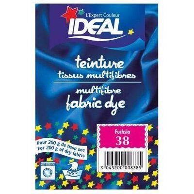 Teinture tissu FUSCH - Idéal teinture multifibres SAC/15G - Publicité Teinture tissu FUSCH - Idéal teinture multifibres SAC/15G - Publicité