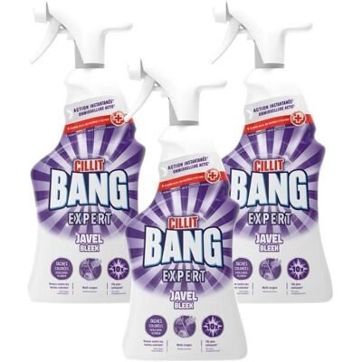 CILLIT BANG Lot de 3 Sprays Expert Javel Spray de 750ml - Publicité CILLIT BANG Lot de 3 Sprays Expert Javel Spray de 750ml - Publicité