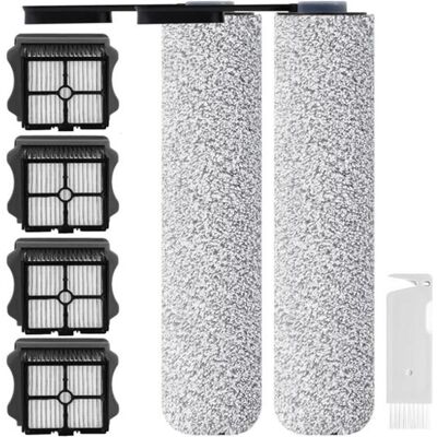 SODIAL Jeu 2 rouleaux brosse + 4 filtres de remplacement pour Tineco Floor ONE S5 / S5 Pro - Publicité SODIAL Jeu 2 rouleaux brosse + 4 filtres de remplacement pour Tineco Floor ONE S5 / S5 Pro - Publicité