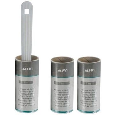 MSV Brosse rouleau adhesive à vètement+ 2 Rechanges 5M - Publicité MSV Brosse rouleau adhesive à vètement+ 2 Rechanges 5M - Publicité