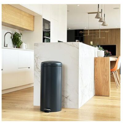 Poubelle de Cuisine à Pédale - URBAN - 30L - Acier Gris - Kitchen Move Gris - Publicité Poubelle de Cuisine à Pédale - URBAN - 30L - Acier Gris - Kitchen Move Gris - Publicité