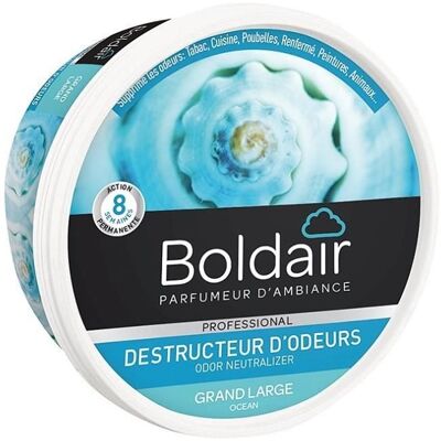 Destructeur dodeurs Boldair Gel - Fraîcheur marine - Publicité Destructeur dodeurs Boldair Gel - Fraîcheur marine - Publicité