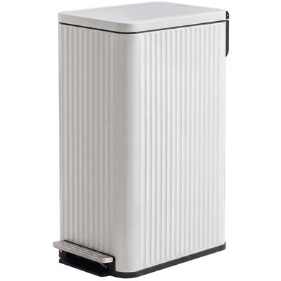 SONGMICS Poubelle 50 L en Acier avec Seau Amovible Couvercle Silencieux à Pédale Gain de place pour Cuisine Blanc Blanc - Publicité SONGMICS Poubelle 50 L en Acier avec Seau Amovible Couvercle Silencieux à Pédale Gain de place pour Cuisine Blanc Blanc - Publicité