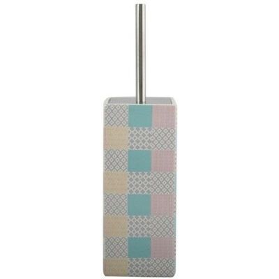 Brosse wc avec support Céramique MSV Rose - Publicité Brosse wc avec support Céramique MSV Rose - Publicité