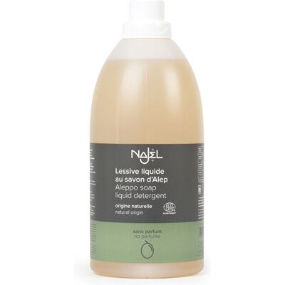 Lessive liquide Najel au savon d'Alep sans parfum 2L - Publicité Lessive liquide Najel au savon d'Alep sans parfum 2L - Publicité