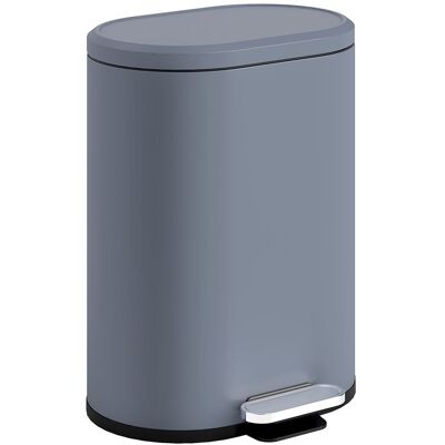 Poubelle de cuisine - HOMCOM - 6L - seau intérieur couvercle à fermeture douce - métal - 245x215x295cm - gris Gris - Publicité Poubelle de cuisine - HOMCOM - 6L - seau intérieur couvercle à fermeture douce - métal - 245x215x295cm - gris Gris - Publicité
