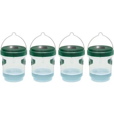 Piège à Mouche - Gardigo - Solaire - LED Bleue - Lot de 4 - Anti-Insectes Vert - Publicité Piège à Mouche - Gardigo - Solaire - LED Bleue - Lot de 4 - Anti-Insectes Vert - Publicité