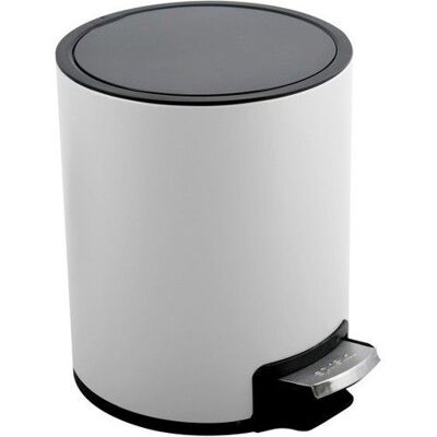 Poubelle à pédale Inox RIKU 3L Blanc mat Spirella Blanc - Publicité Poubelle à pédale Inox RIKU 3L Blanc mat Spirella Blanc - Publicité