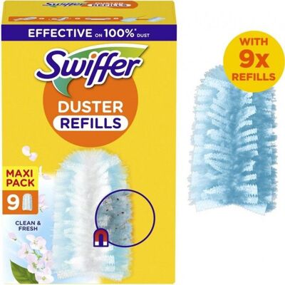 Plumeau magnétique SWIFFER parfum Febreze - Pack de 9 - Publicité Plumeau magnétique SWIFFER parfum Febreze - Pack de 9 - Publicité