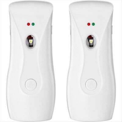 SODIAL Distributeurs Automatiques de Désodorisants (Lot de 2) Pulvérisateurs DAérosols Montage Mural ou sur Pied Minuterie Réglable - Publicité SODIAL Distributeurs Automatiques de Désodorisants (Lot de 2) Pulvérisateurs DAérosols Montage Mural ou sur Pied Minuterie Réglable - Publicité