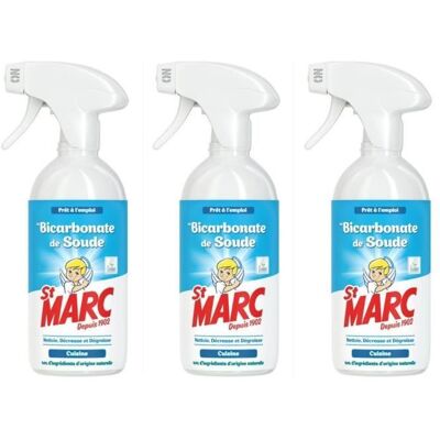 ST MARC Lot de 3 Pistolets prêt à l emploi au Bicarbonate de Soude 500 ml - Publicité ST MARC Lot de 3 Pistolets prêt à l emploi au Bicarbonate de Soude 500 ml - Publicité