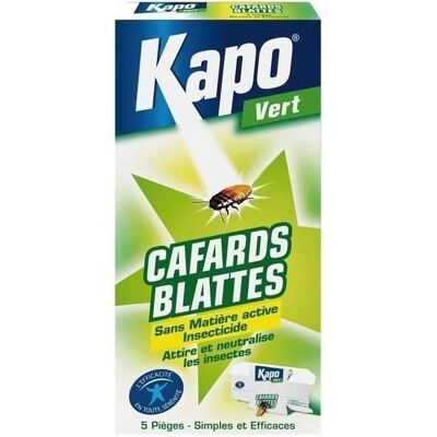 Kapo Piège à cafards et blattes x5 - Piège à nuisibles - Publicité Kapo Piège à cafards et blattes x5 - Piège à nuisibles - Publicité