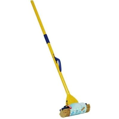 Brosse de nettoyage de sol Thomas - Manche en métal réglable, 135cm, Éponge réutilisable - Publicité Brosse de nettoyage de sol Thomas - Manche en métal réglable, 135cm, Éponge réutilisable - Publicité