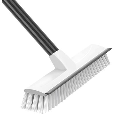 SANS MARQUE Brosse à récurer les sols balai ménager brosse à gratter 2 en 1 à poils rigides balai-brosse à long manche brosse de terrasse - Publicité SANS MARQUE Brosse à récurer les sols balai ménager brosse à gratter 2 en 1 à poils rigides balai-brosse à long manche brosse de terrasse - Publicité