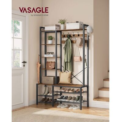 Vasagle Portemanteau avec Banc et Étagères - Armoire d'Entrée Multifonction - Publicité Vasagle Portemanteau avec Banc et Étagères - Armoire d'Entrée Multifonction - Publicité