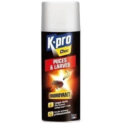 KAPO Insecticide choc aérosol - mites larves - 400 mL Blanc - Publicité KAPO Insecticide choc aérosol - mites larves - 400 mL Blanc - Publicité