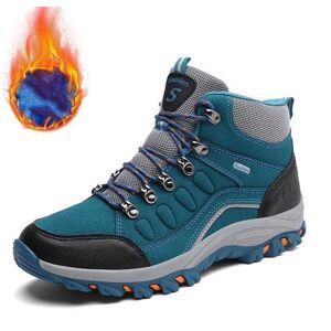 Chaussures de Randonnée - Trekking Outdoor - Chaudes en Peluche - Antidérapant - Respirant - Automne Hiver - Bleu Royal - Unisexe - Publicité Chaussures de Randonnée - Trekking Outdoor - Chaudes en Peluche - Antidérapant - Respirant - Automne Hiver - Bleu Royal - Unisexe - Publicité