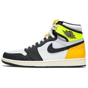 Nike Jordan 1 Retro High Noir Blanc Volt - Baskets - Publicité Nike Jordan 1 Retro High Noir Blanc Volt - Baskets - Publicité