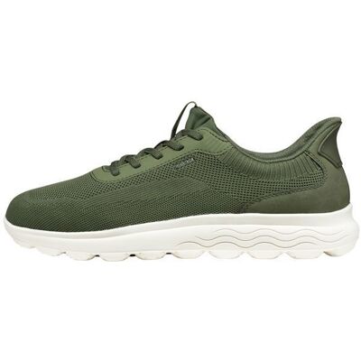 Basket Basse à Lacets Geox Spherica Plus Knit.Te+Sy - Musk Vert - Publicité Basket Basse à Lacets Geox Spherica Plus Knit.Te+Sy - Musk Vert - Publicité