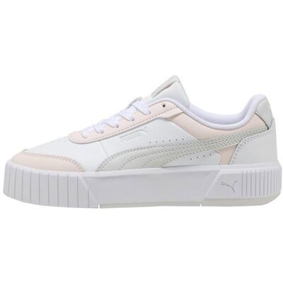 Basket Cuir Puma Carina Mia - Blanc/Gris Gris - Publicité Basket Cuir Puma Carina Mia - Blanc/Gris Gris - Publicité