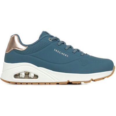 Chaussures SKECHERS Uno Shimmer Away Bleu - Femme/Adulte Bleu - Publicité Chaussures SKECHERS Uno Shimmer Away Bleu - Femme/Adulte Bleu - Publicité