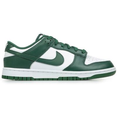 Basket Nike Dunk Low - Blanc / vert - Cuir - Adulte Blanc - Publicité Basket Nike Dunk Low - Blanc / vert - Cuir - Adulte Blanc - Publicité