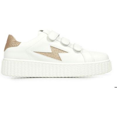 Vanessa WU Vicky Baskets femme Blanc - Publicité Vanessa WU Vicky Baskets femme Blanc - Publicité