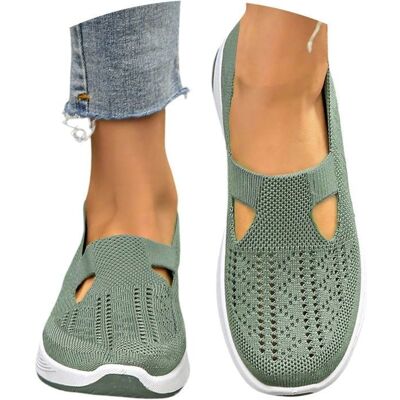 NOBRAND Femme Confortable Ete Chaussures de Marche À Plateforme Antidérapante BasketRespirant Chaussures CHAUSSURES MULTISPORTVert Vert - Publicité NOBRAND Femme Confortable Ete Chaussures de Marche À Plateforme Antidérapante BasketRespirant Chaussures CHAUSSURES MULTISPORTVert Vert - Publicité