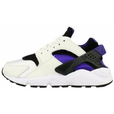 Chaussures NIKE Air Huarache Blanc - Femme/Adulte - Lacets - Plat - Synthétique Blanc - Publicité Chaussures NIKE Air Huarache Blanc - Femme/Adulte - Lacets - Plat - Synthétique Blanc - Publicité