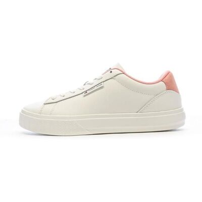 Tommy Hilfiger - Cupsole Sneaker - Blanc - Cuir - Sneaker - Publicité Tommy Hilfiger - Cupsole Sneaker - Blanc - Cuir - Sneaker - Publicité